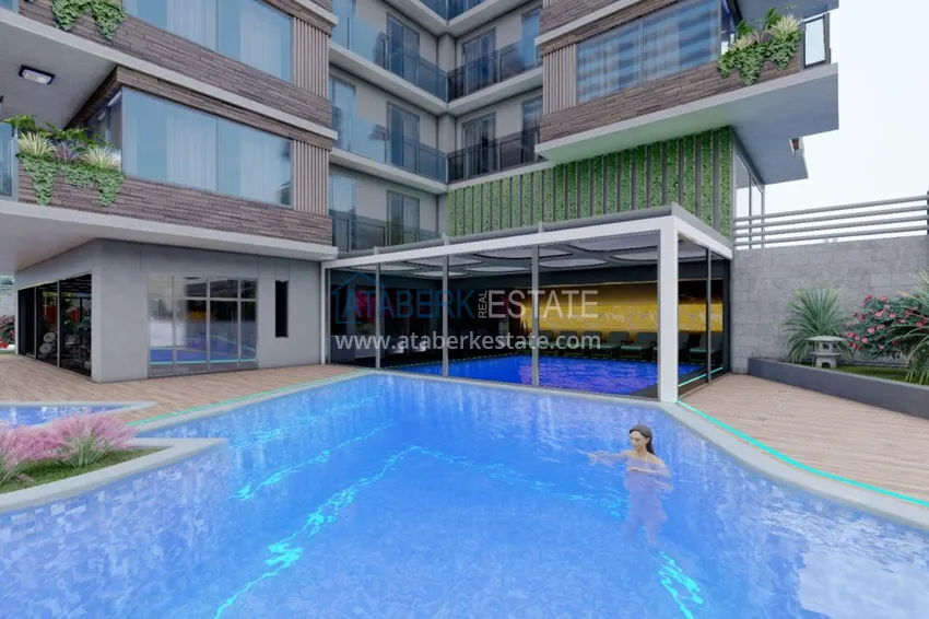 Новый проект резиденции премиального класса в центре Алании, район пляжа Клеопатра 5 