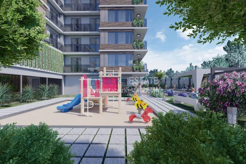 Новый проект резиденции премиального класса в центре Алании, район пляжа Клеопатра 7 