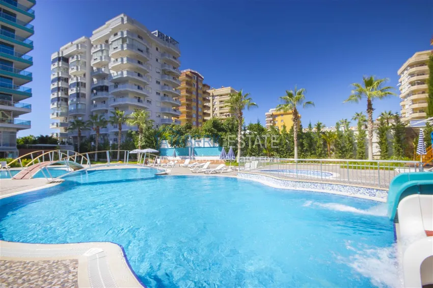 Квартира в Махмутларе с современной мебелью, застекленным балконом и прямым видом на море 3 