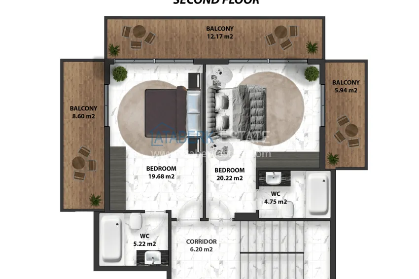 Купить дешево Эксклюзивная частная вилла от застройщика в районе Каргыджак, Алания 5 