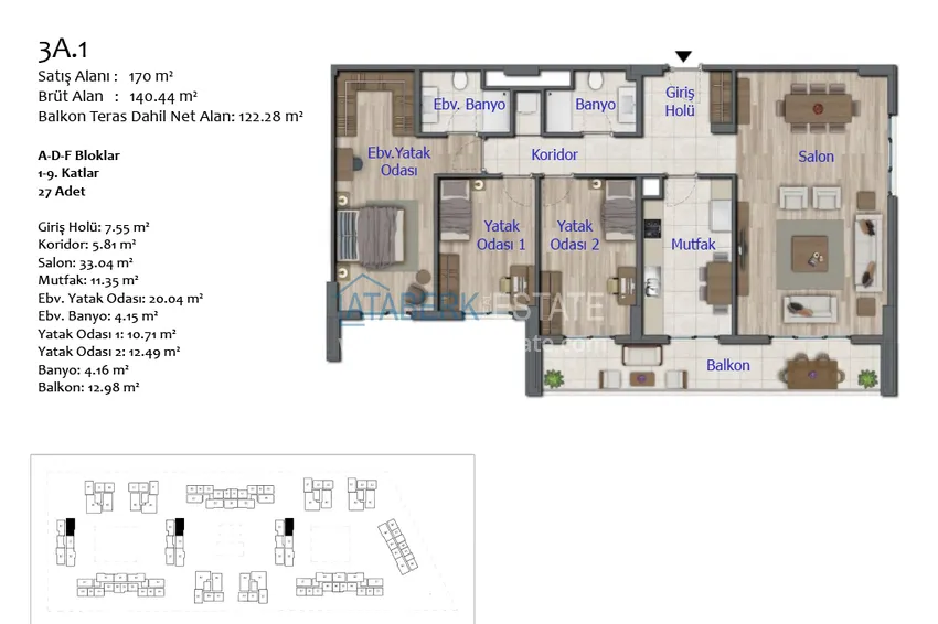 Купить дешево Уникальный жилой комплекс в Анталии – Кепез, с правом на гражданство и государственной гарантией  51 