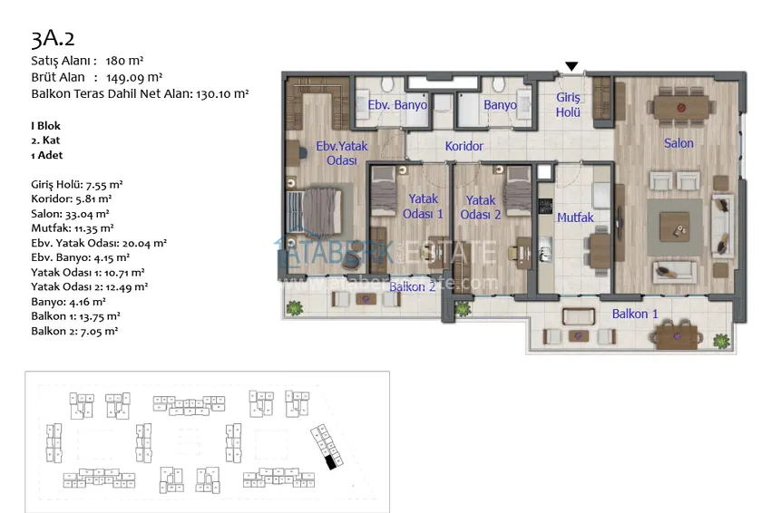 Купить дешево Уникальный жилой комплекс в Анталии – Кепез, с правом на гражданство и государственной гарантией  52 