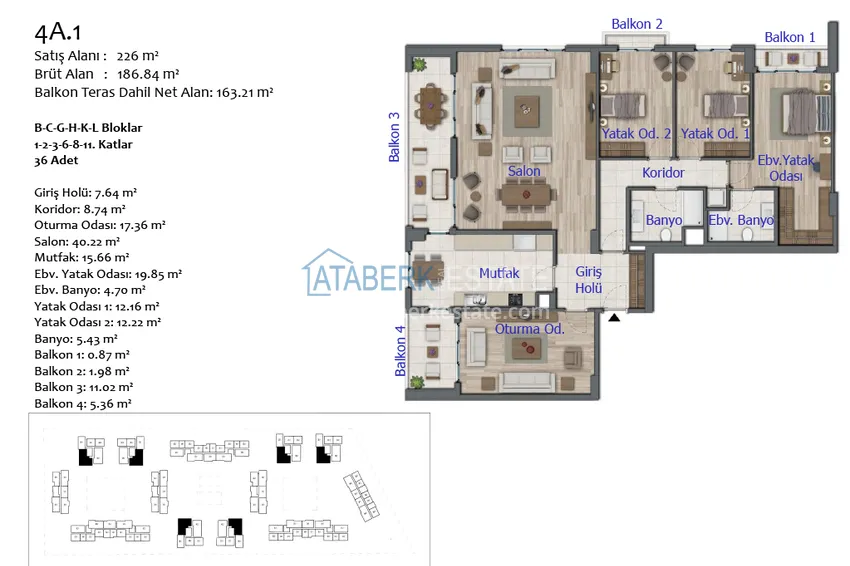 Купить дешево Уникальный жилой комплекс в Анталии – Кепез, с правом на гражданство и государственной гарантией  55 