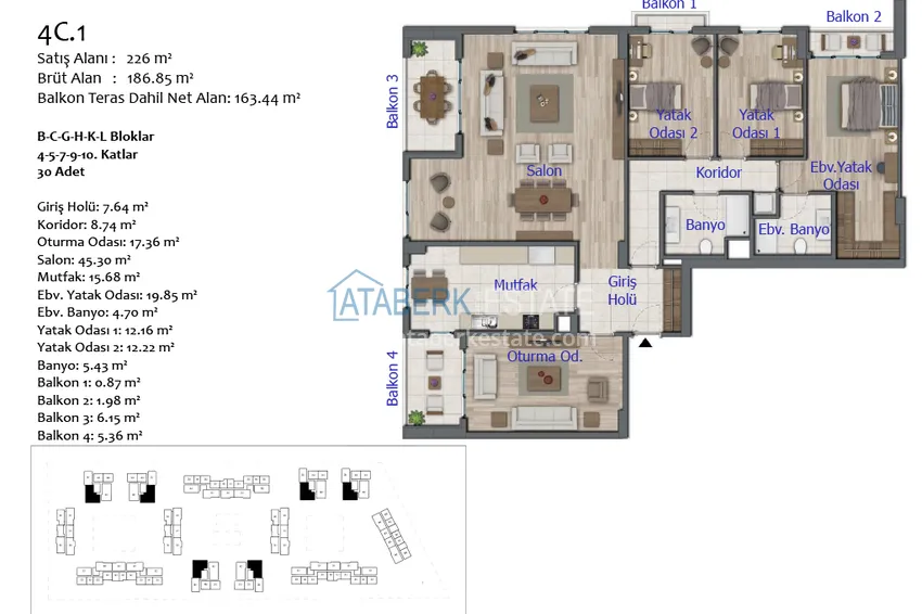 Купить дешево Уникальный жилой комплекс в Анталии – Кепез, с правом на гражданство и государственной гарантией  59 