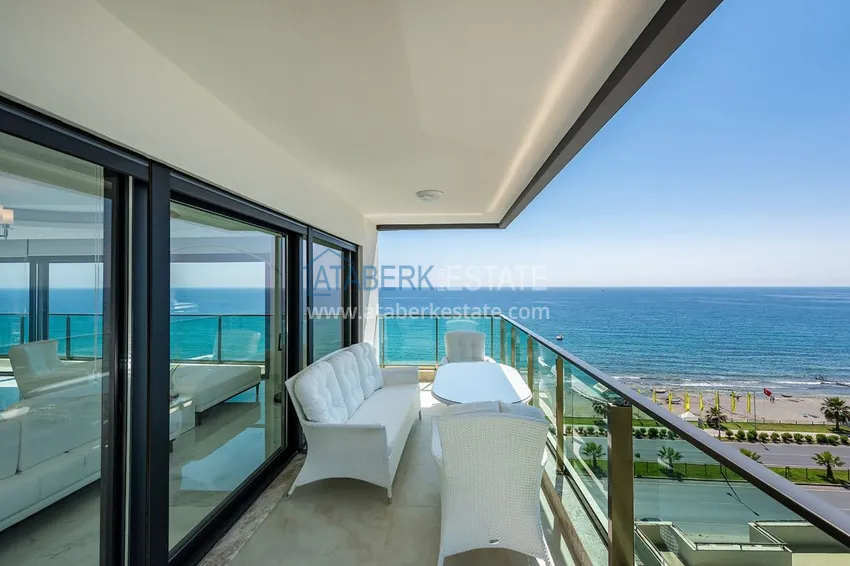 Приобрести Роскошная люксовая квартира в Махмутларе с мебелью и открытым видом на море 24 