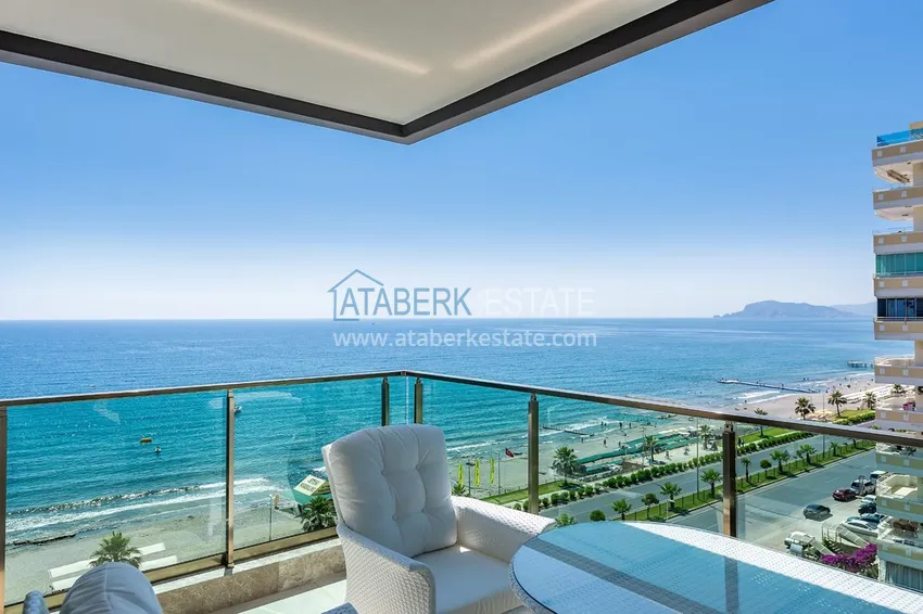 Приобрести Роскошная люксовая квартира в Махмутларе с мебелью и открытым видом на море 25 