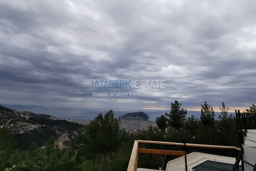 Приобрести Вилла в Алании район Тепе с потрясающими видовыми характеристиками 27 