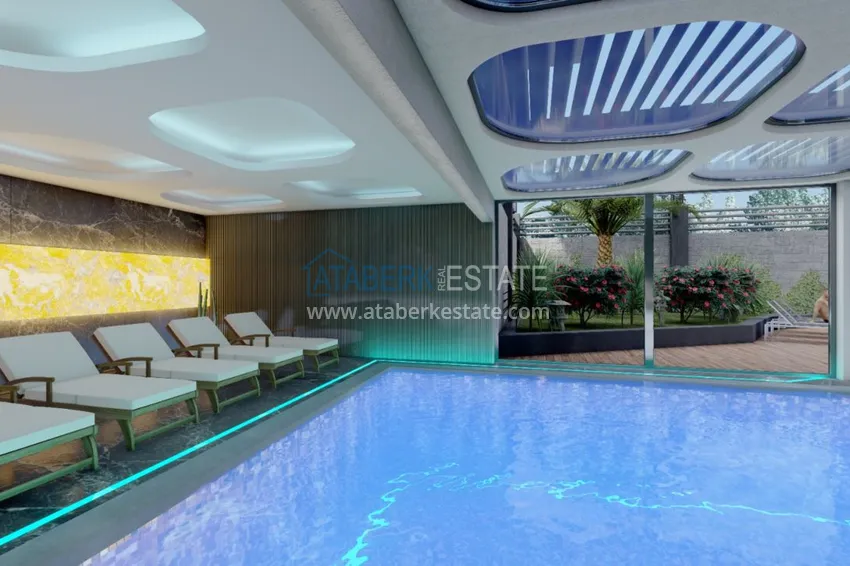 Новый проект резиденции премиального класса в центре Алании, район пляжа Клеопатра 27 