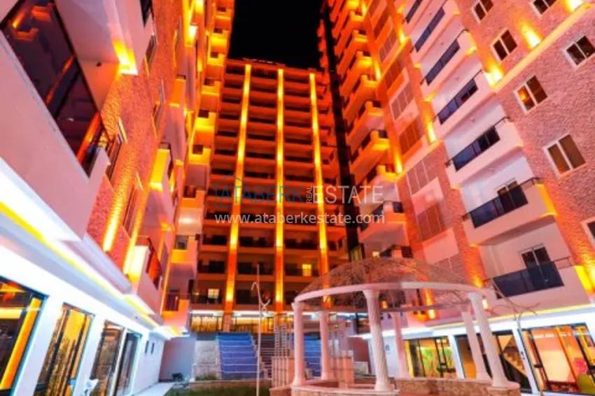 Видовой двухуровневый пентхаус с авторским интерьером в районе Махмутлар 4 