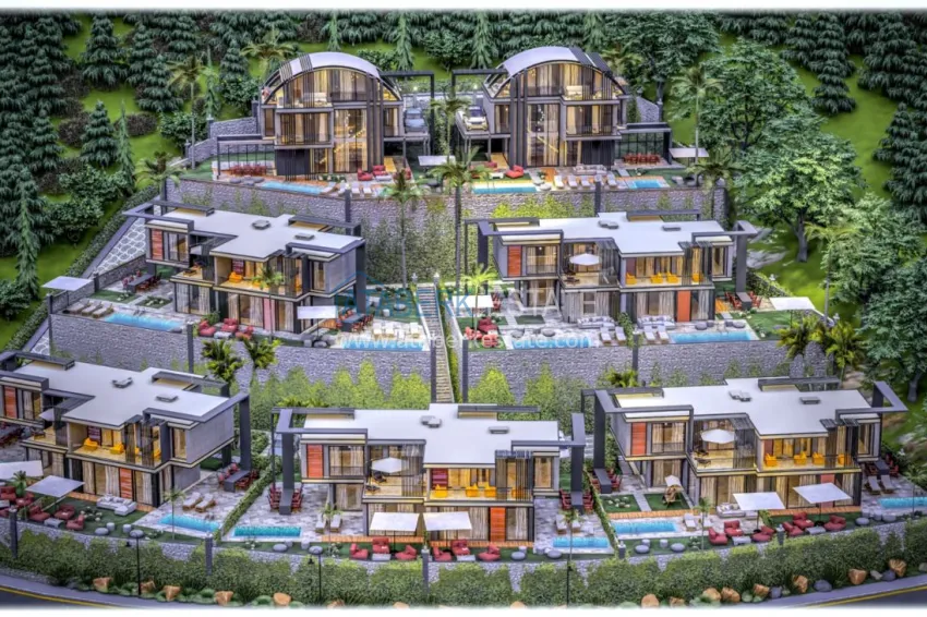 Новый проект элитного комплекса вилл в Каргыджаке 1 