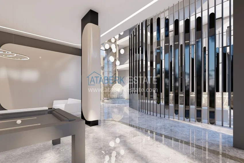 Новый проект жилого комплекса в Махмутларе на первой береговой линии 36 