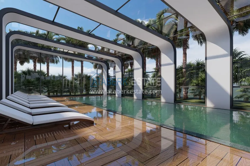 Новый проект жилого комплекса в Махмутларе на первой береговой линии 51 