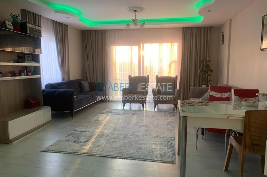 Приобрести Квартира в Махмутларе с мебелью, застекленным балконом и видом на море  3 