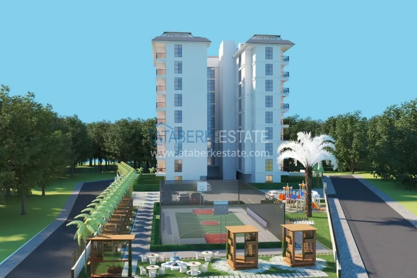 Квартира в Авсалларе в строящемся комплексе от инвестора с рассрочкой платежа  3 