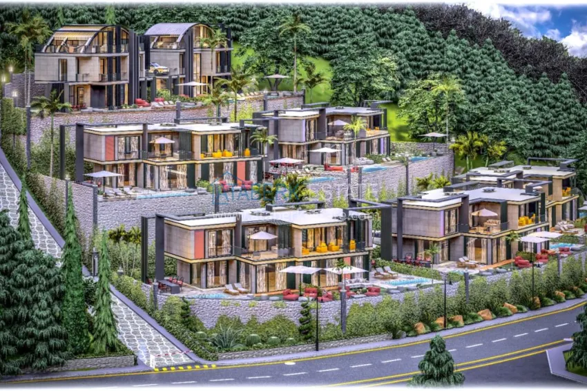 Новый проект элитного комплекса вилл в Каргыджаке 3 