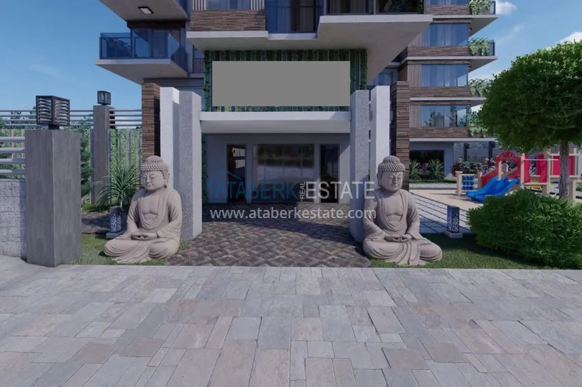 Новый проект резиденции премиального класса в центре Алании, район пляжа Клеопатра 15 