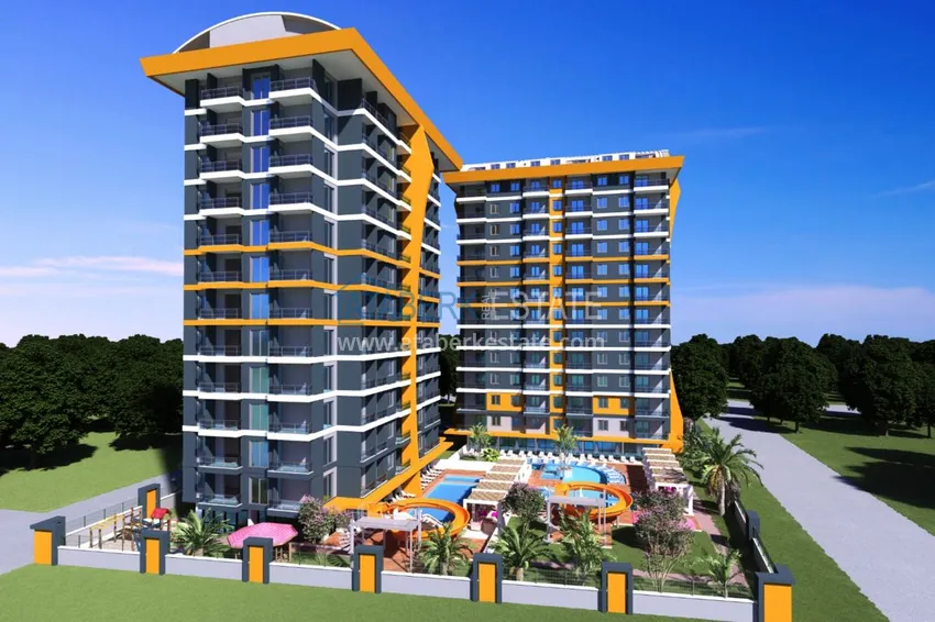 Квартира в Махмутларе от инвестора в комплексе с отельной инфраструктурой  4 