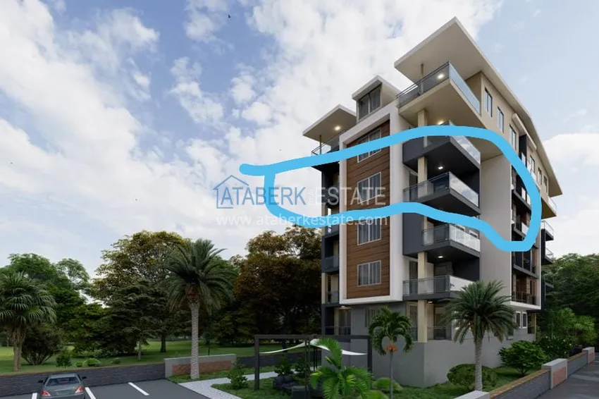 Квартира в Газипаше от инвестора в строящемся комплексе 4 