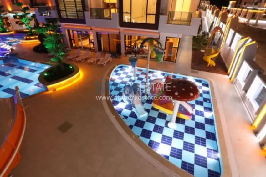 Видовой двухуровневый пентхаус с авторским интерьером в районе Махмутлар 6 