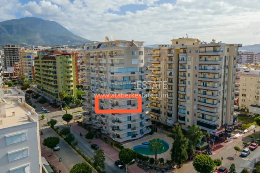 Квартира с мебелью и видом на море в Алании, Махмутларе 4 