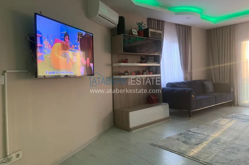 Приобрести Квартира в Махмутларе с мебелью, застекленным балконом и видом на море  4 