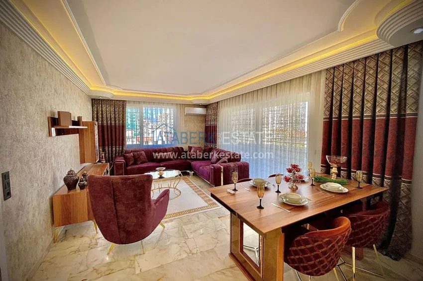 Приобрести Квартира в Махмутларе трехкомнатная с современной мебелью, видом на море и горы 7 