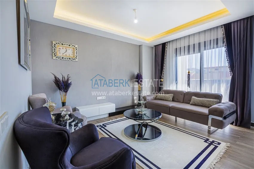 Приобрести Пентхаус-дуплекс в Махмутларе с новой мебелью в молодом комплексе  4 