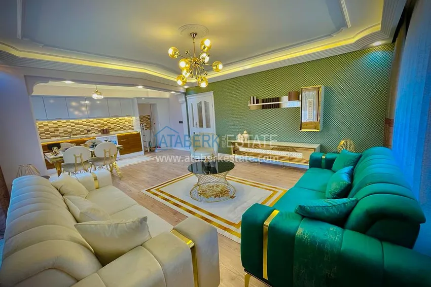 Приобрести Квартира в Махмутларе с новой мебелью, в комфортабельном комплексе 7 