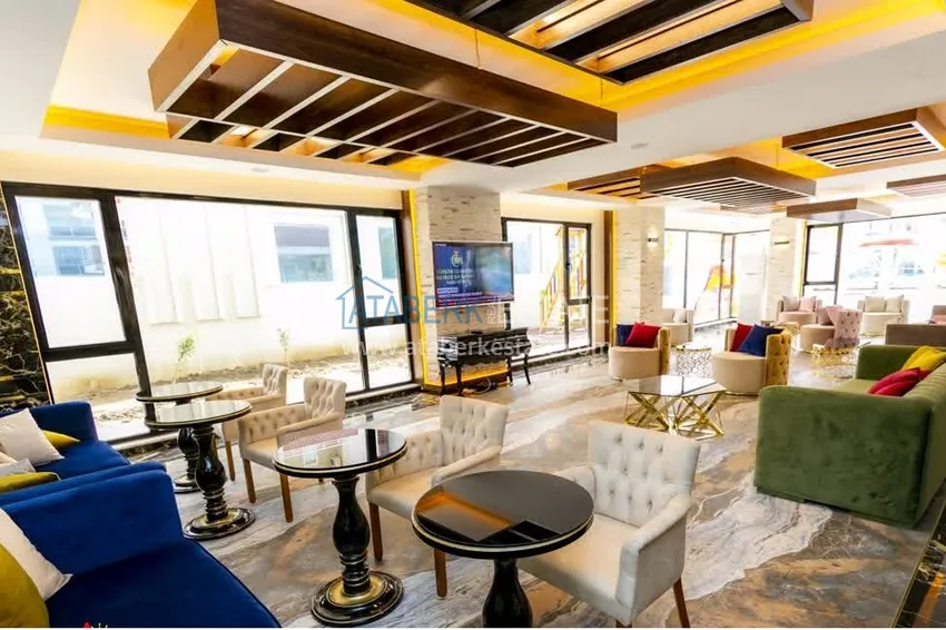 Видовой двухуровневый пентхаус с авторским интерьером в районе Махмутлар 7 