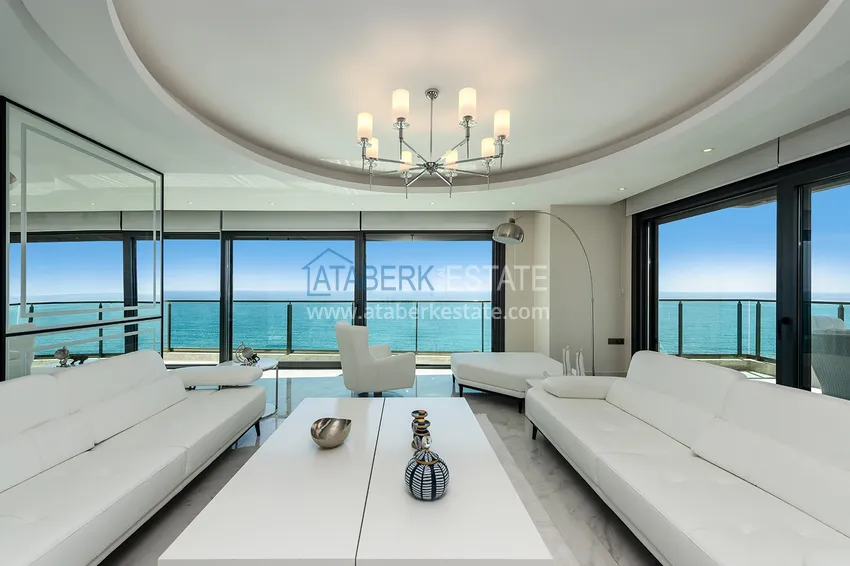 Приобрести Роскошная люксовая квартира в Махмутларе с мебелью и открытым видом на море 5 