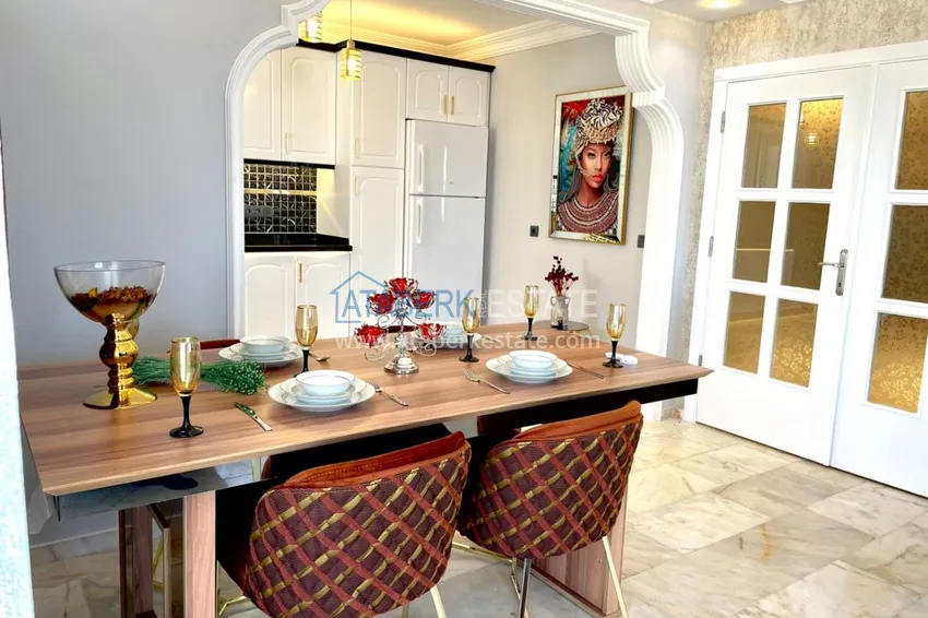 Приобрести Квартира в Махмутларе трехкомнатная с современной мебелью, видом на море и горы 8 