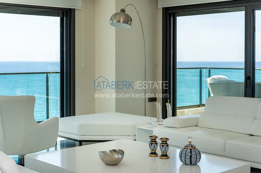 Приобрести Роскошная люксовая квартира в Махмутларе с мебелью и открытым видом на море 6 