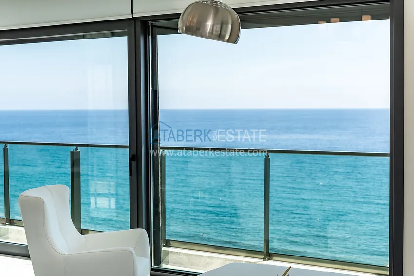Приобрести Роскошная люксовая квартира в Махмутларе с мебелью и открытым видом на море 7 