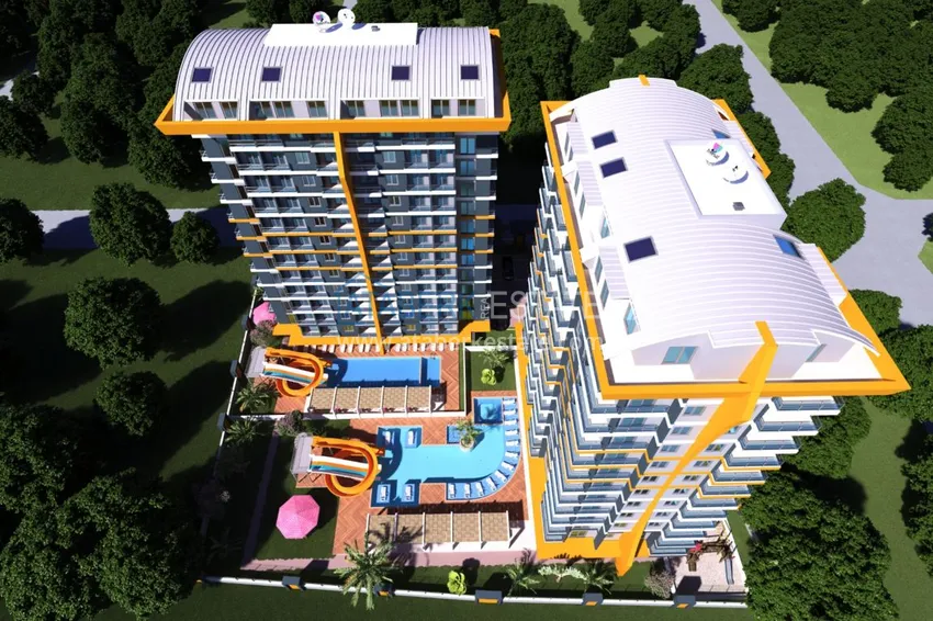 Квартира в Махмутларе от инвестора в комплексе с отельной инфраструктурой  6 