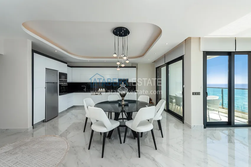 Приобрести Роскошная люксовая квартира в Махмутларе с мебелью и открытым видом на море 8 