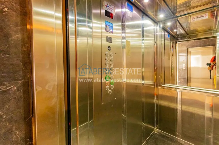 Квартира с мебелью, видом на море и горы в Махмутларе  8 