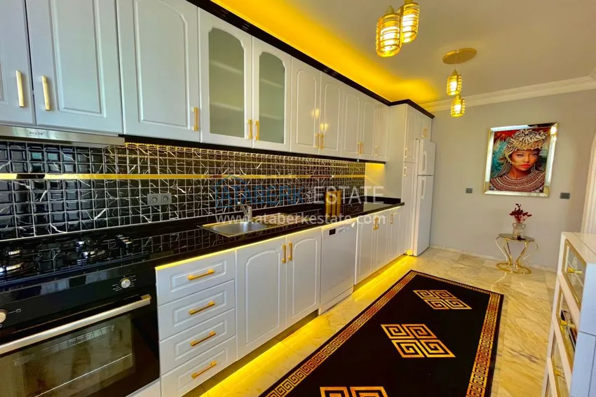 Приобрести Квартира в Махмутларе трехкомнатная с современной мебелью, видом на море и горы 10 