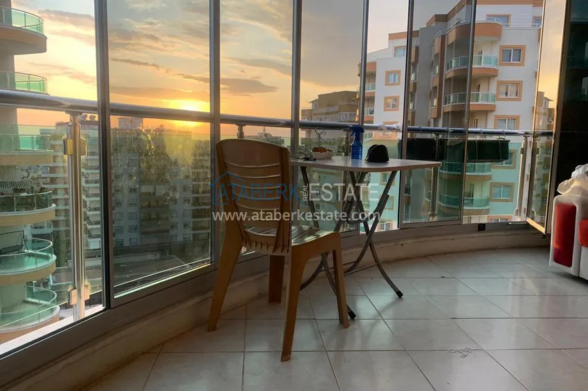 Приобрести Квартира в Махмутларе с мебелью, застекленным балконом и видом на море  8 