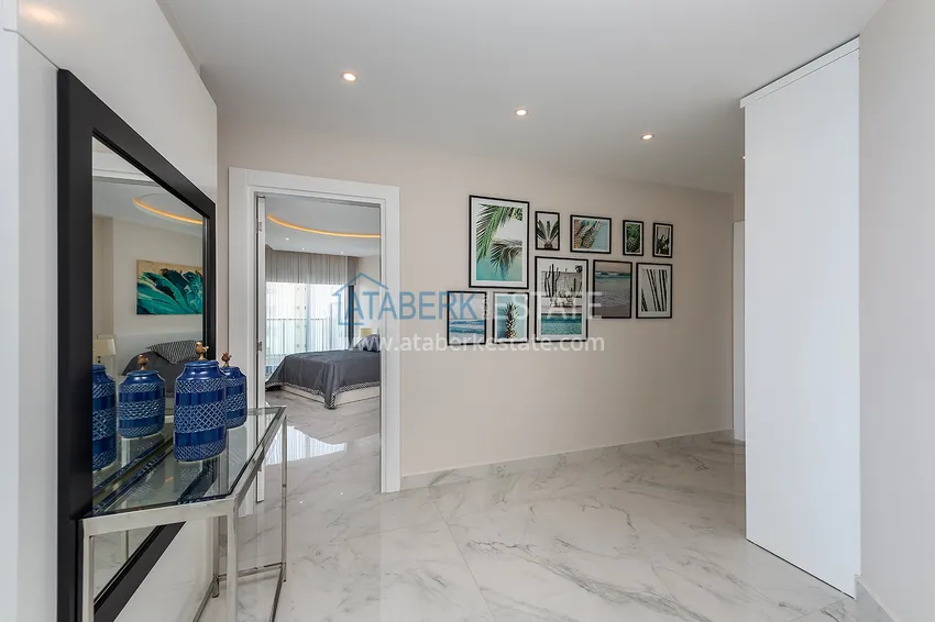 Приобрести Роскошная люксовая квартира в Махмутларе с мебелью и открытым видом на море 10 