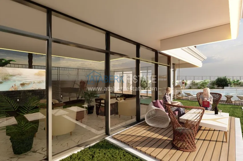 Новый строящийся проект в Алании, район Авсаллар 19 