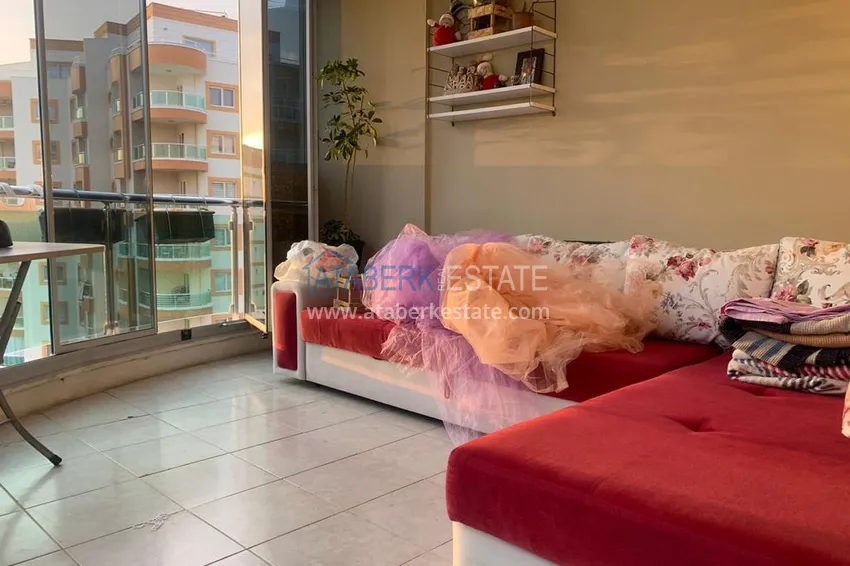 Приобрести Квартира в Махмутларе с мебелью, застекленным балконом и видом на море  9 