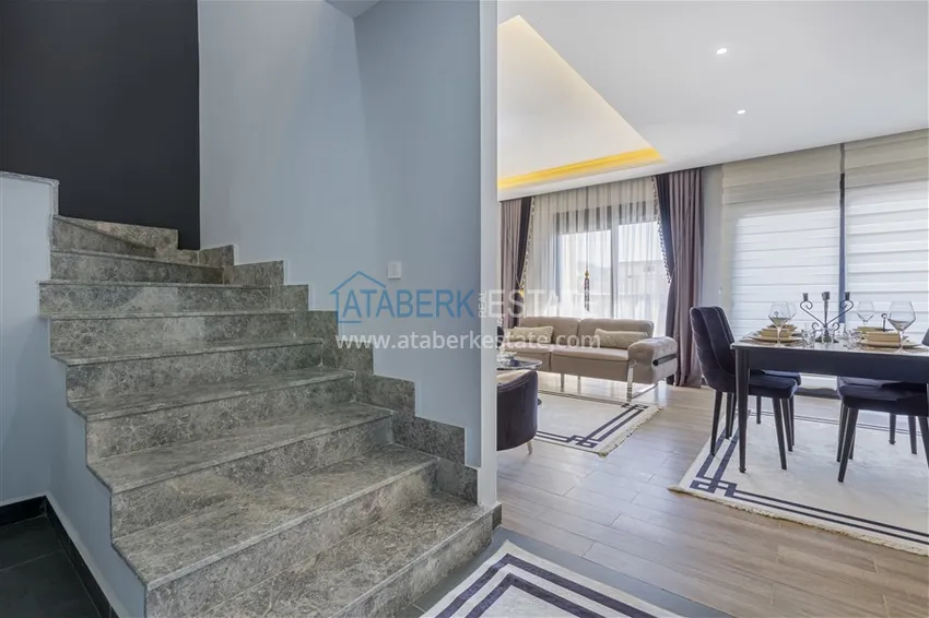 Приобрести Пентхаус-дуплекс в Махмутларе с новой мебелью в молодом комплексе  13 