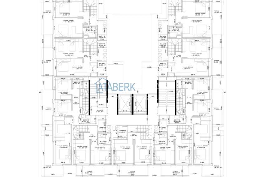 Купить дешево Новый проект жилого комплекса в Махмутларе на первой береговой линии 3 