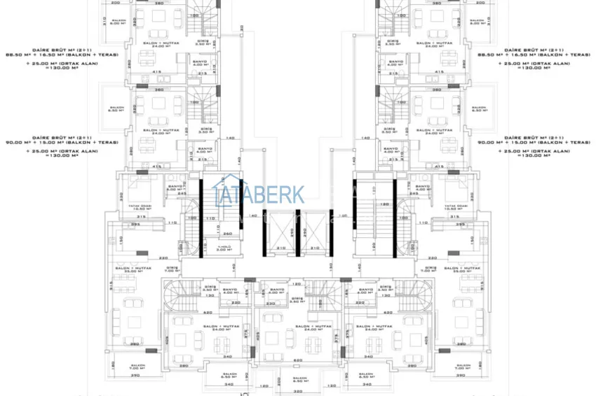 Купить дешево Новый проект жилого комплекса в Махмутларе на первой береговой линии 5 