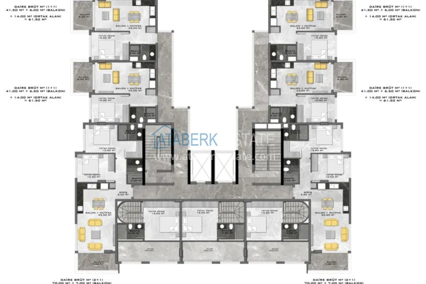 Купить дешево Новый проект жилого комплекса в Махмутларе на первой береговой линии 10 