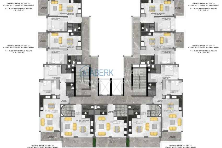 Купить дешево Новый проект жилого комплекса в Махмутларе на первой береговой линии 8 