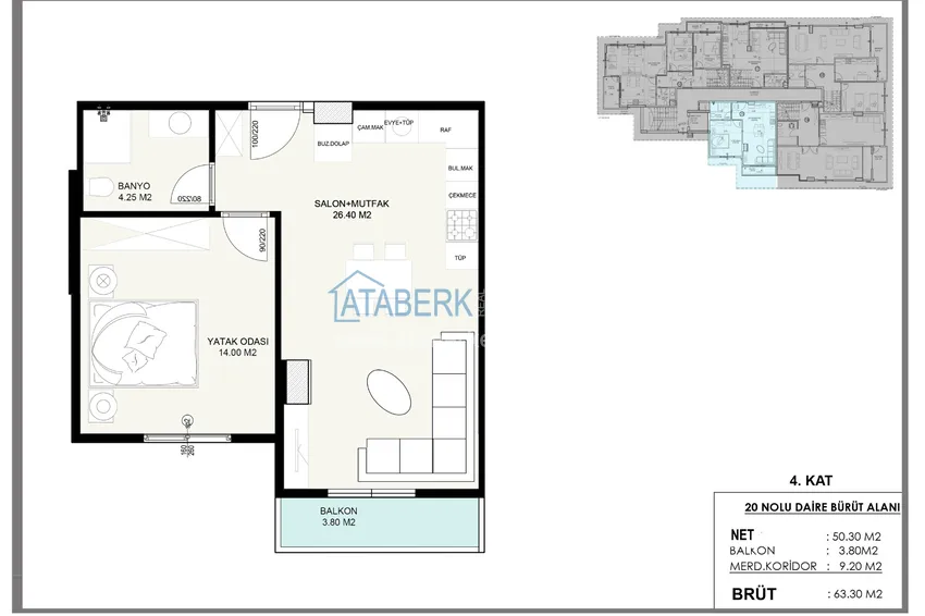 Купить дешево Новостройка в центре Алании, район пляжа Кейкубат  11 