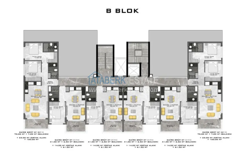 Купить дешево Новый проект жилого комплекса в Махмутларе на первой береговой линии 19 
