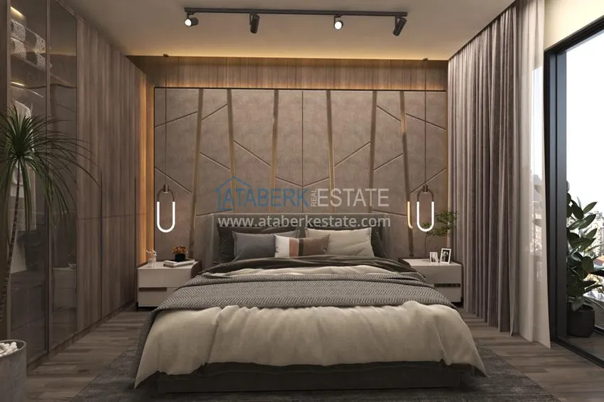 Приобрести Новый проект резиденции премиального класса в центре Алании, район пляжа Клеопатра 10 