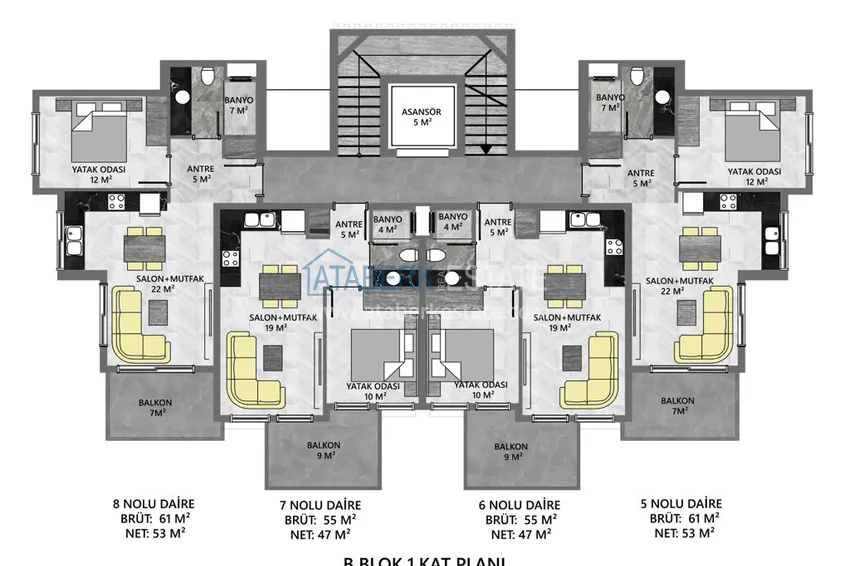 Купить дешево Квартиры в Каргыджаке – новый инвестиционный проект 9 